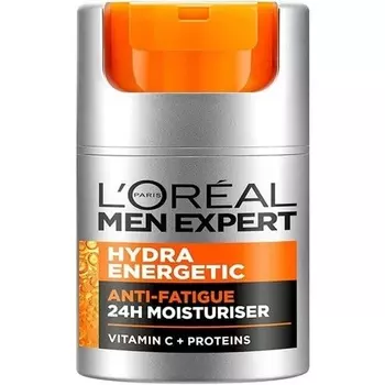 L'Oreal Men Expert Hydra Energetic увлажняющий крем против усталости с протеинами и витамином С, 50 мл, L'Oreal