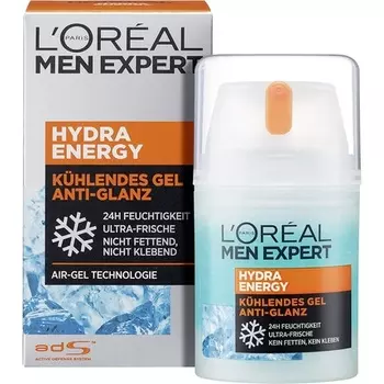 L'Oreal Men Expert Hydra Energy Cooling Увлажняющий гель против блеска 50 мл L'Oral