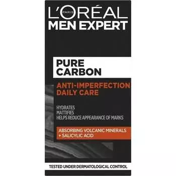 L'Oreal Men Expert Pure Carbon Увлажняющий крем для ежедневного ухода против несовершенств 50 мл, L'Oreal
