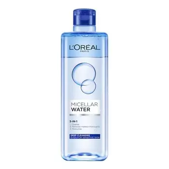 L'Oreal Мицеллярная вода Paris Масло 3-в-1 400 мл, White / Blue