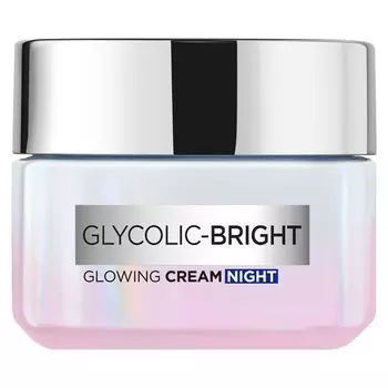 L'Oreal Paris Glycolic-Bright Glowing Cream Night 50 мл, White