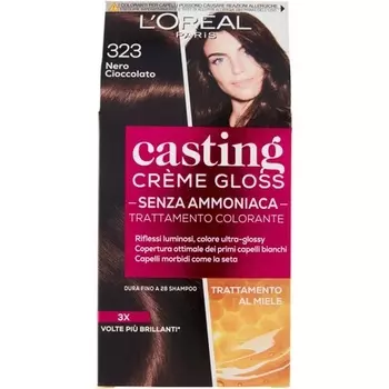 L`OreAl Paris Кастинг-краска для волос Крем-блеск Черный шоколад 323, L'Oreal