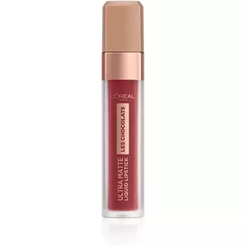 L'Oreal Paris Les Chocolats Ultra Matte Liquid Lipstick оттенок 864 Tasty Ruby 856 70% Yum, L'Oreal