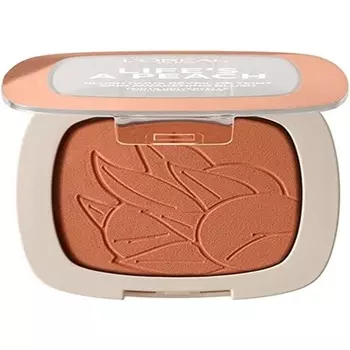 L'Oreal Paris Life'S A Peach Blusher Компактные пудровые румяна персиково-бежевого оттенка с зеркальцем и кисточкой — ароматизированная сборная формула, L'Oreal