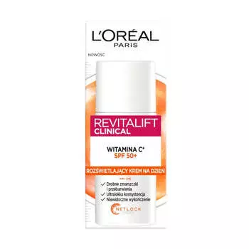 L'Oreal Paris Revitalift Clinical осветляющий дневной крем с витамином С и SPF50+ 50мл
