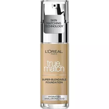 L'Oreal Paris True Match Жидкая тональная основа для ухода за кожей с гиалуроновой кислотой Spf 17 30 мл 6N Мед, L'Oreal