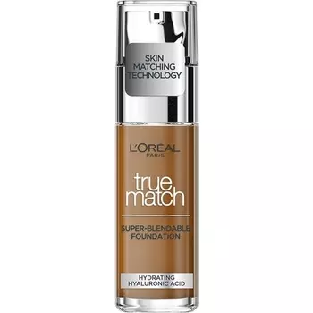 L'Oreal Paris True Match Жидкая тональная основа для ухода за кожей с гиалуроновой кислотой Spf 17 30 мл 8N Капучино, L'Oreal