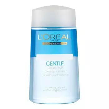 L'Oreal Средство для снятия макияжа с глаз и губ Paris Gentle, 125 мл, White, Blue
