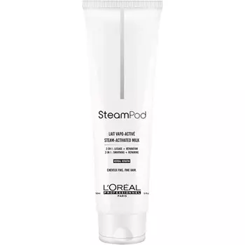 L'Oreal Steam Pod Разглаживающий молочный крем для тонких волос 150мл
