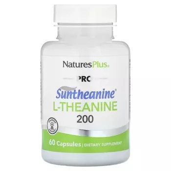 L-теанин NaturesPlus Pro Suntheanine 200 (100 мг), 60 капсул