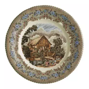 La Cartuja de Sevilla Плоская тарелка Old Mill La Cartuja de Seville, разноцветный