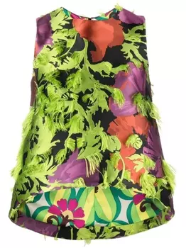 La DoubleJ блузка с узором La Scala Wonderland, зеленый