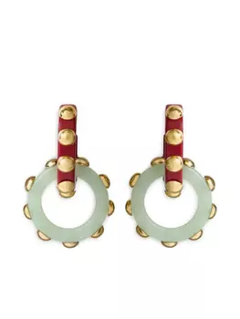 La DoubleJ двойные серьги-кольца, золотой