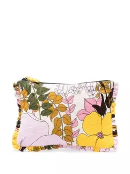 La DoubleJ клатч с цветочным принтом, розовый