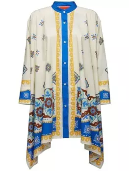 La DoubleJ короткое платье Foulard, белый