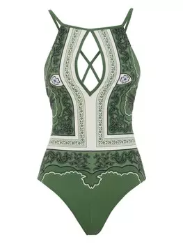 La DoubleJ купальник Fonda, зеленый