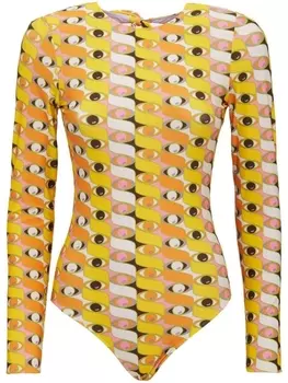 La DoubleJ купальник Surf с длинными рукавами, желтый