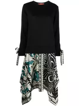 La DoubleJ многослойное платье миди Arcade, черный