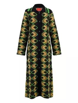 La DoubleJ пальто с геометричным узором, черный