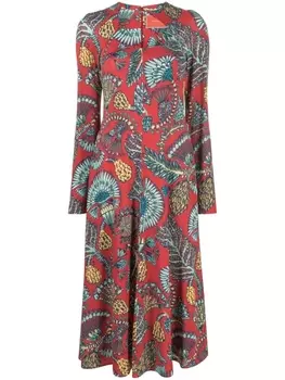 La DoubleJ платье Farfalla с цветочным принтом, красный