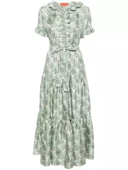 La DoubleJ платье макси с принтом, зеленый