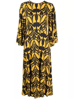 La DoubleJ платье миди Sorella с принтом, желтый