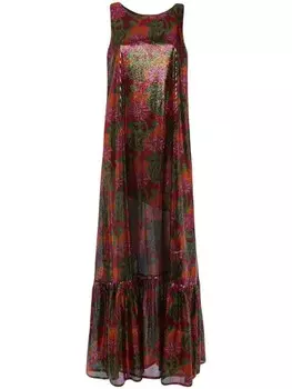 La DoubleJ платье с эффектом металлик, черный