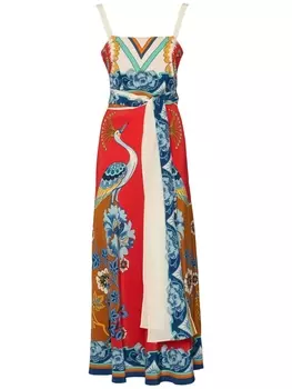 La DoubleJ платье с графичным принтом, красный