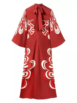 La DoubleJ платье с принтом, красный