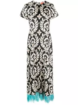 La DoubleJ платье Swing с перьями, черный