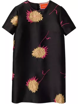 La DoubleJ расклешенное платье мини, черный