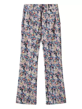 La DoubleJ расклешенные брюки Hendrix с цветочным принтом, розовый