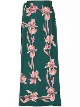 La DoubleJ саронг с цветочным принтом, зеленый