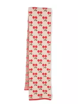 La DoubleJ шарф вязки интарсия, нейтральный цвет