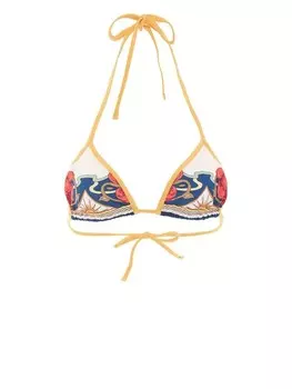 La DoubleJ топ бикини с принтом, нейтральный цвет