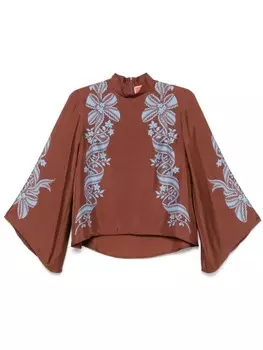 La DoubleJ топ Make an Exit, коричневый