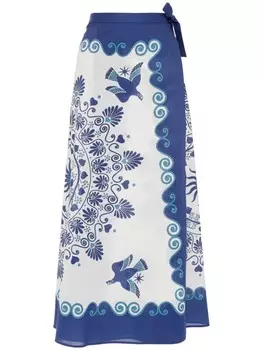 La DoubleJ юбка миди Flipper, белый