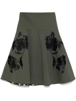 La DoubleJ юбка миди Janis, зеленый