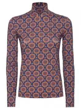 La DoubleJ водолазка с геометричным узором, фиолетовый