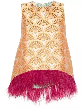 La DoubleJ жаккардовая блузка La Scala, желтый