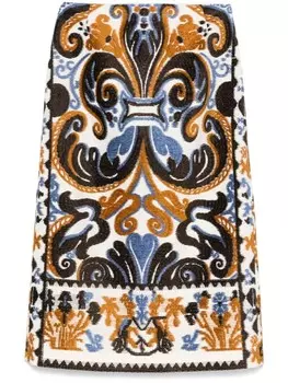 La DoubleJ жаккардовая юбка миди, серый