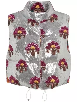 La DoubleJ жилет Bonbon с пайетками, серый