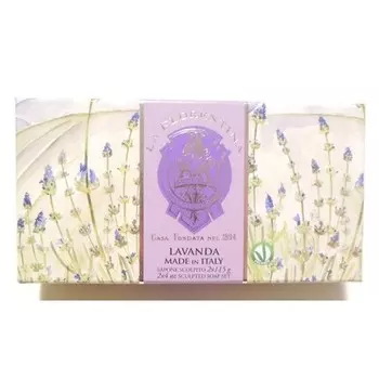 La Florentina Лавандовое мыло для ванны Скульптурное мыло 115 г — упаковка из 2 шт.