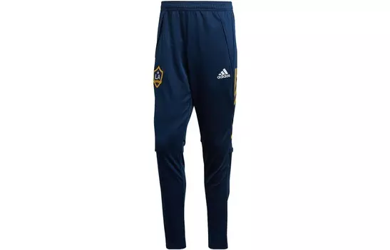 LA Galaxy Knit спортивные штаны мужские темно-синие Adidas, темно-синий