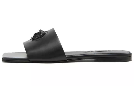 La Medusa Шлепанцы женские черные Versace