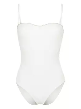 La Perla купальник с монограммой, белый