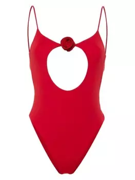 La Reveche купальник Nadir с цветочной аппликацией, красный