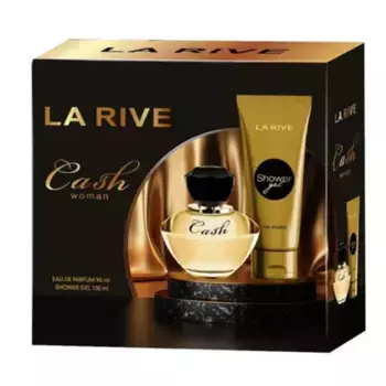 La Rive Cash Woman Edp Gift Set 90ml Perfume + 100ml Shower Gel - New & Original!