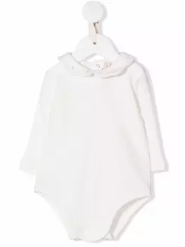 La Stupenderia боди с вышивкой, белый