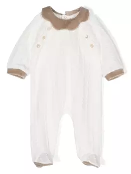 La Stupenderia фактурная пижама с фестонами, белый